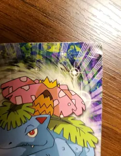Venusaur #3 - Topps BLACK LOGO - NON-HOLO - Pokemon Card - TV Animation Series - Image 2