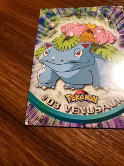 Venusaur #3 - Topps BLACK LOGO - NON-HOLO - Pokemon Card - TV Animation Series - Image 3