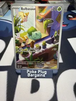 Pokemon TCG Bulbasaur 143/142SV07: Stellar Crown Holo Illustration Rare 2024 - Image 1