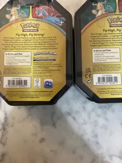Lot Of 2 Pokemon TCG Salamence And Dragonite Tins New Factory Sealed - Image 3