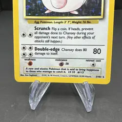 Chansey 3/102 Pokemon Base Set Unlimited Holo Rare Card WOTC LP Lightly Played - Image 4