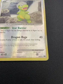 2009 Pokemon BAGON Arceus Shiny REVERSE HOLO Foil Shining SECRET RARE Card #SH10 - Image 5