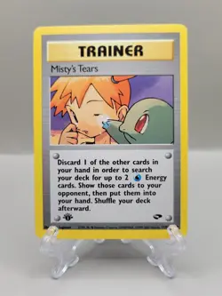 Misty's Tears Pokemon Card TCG Gym Challenge 118/132 Vintage 1st Edition - Image 1