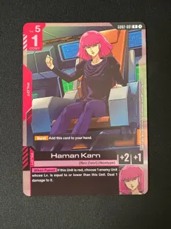 2025 Gundam Card Game Dual Impact Haman Karn GD02-091 - Image 1