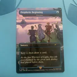 MTG Final Fantasy Prophetic Beginning Preordain P 0039 Extended art Promo - Image 1