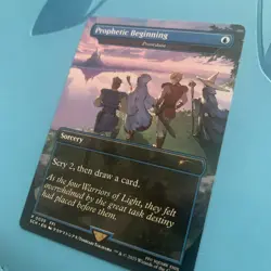 MTG Final Fantasy Prophetic Beginning Preordain P 0039 Extended art Promo - Image 3