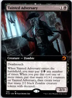 Tainted Adversary (Extended Art) - Innistrad: Midnight Hunt - 350 NM - Image 1