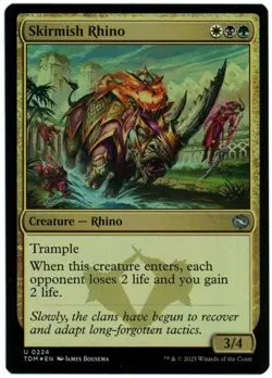 Skirmish Rhino (Foil) - 0224 - Tarkir Dragonstorm - MTG - NM/M - Image 1
