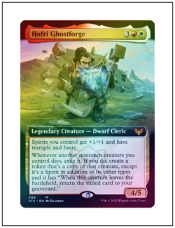 1x Hofri Ghostforge, Extended Art Foil, Strixhaven, Magic MTG NM - Image 1