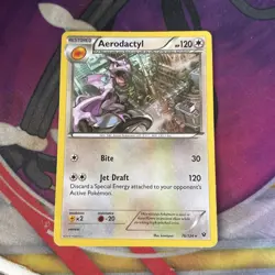 Pokemon TCG Aerodactyl Fates Collide 76/124 Regular Rare NM - Image 1