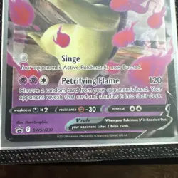 Hisuian Typhlosion V SWSH237 Black Star Promos Ultra Rare Holo Pokemon 2022 NM - Image 3