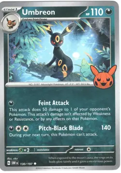 Umbreon - Trick or Trade BOOster 2024 130/197 - Uncommon - NM Pokemon TCG - Image 1