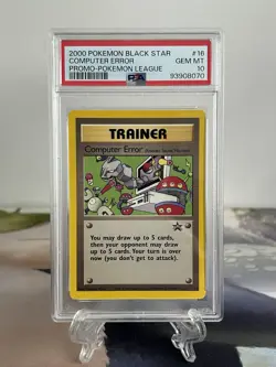 Pokemon Card Computer Error - Black Star Promo No. 16 - PSA 10 Gem Mint - Image 1