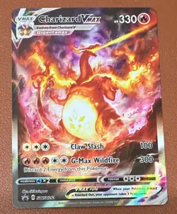POKEMON TCG CHARIZARD VMAX SWSH261 BLACK STAR PROMO PACKET TO SLEEVE MINT RARE - Image 1