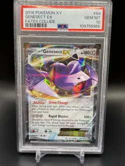 GENESECT EX #64 PSA 10 POKEMON XY FATES COLLIDE - Image 1