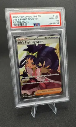 2025 JTG EN-Journey Together Iris's Fighting Sprt. #180 Ultra Rare PSA 10 - Image 1