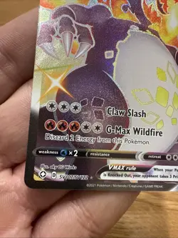 2024 Pokemon Charizard VMAX Shining Fates SV107 Near Mint - Image 4