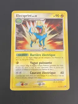 CARTE POKEMON ELECSPRINT 11/127 FR HOLO REVERSE PLATINE - TBE - Image 1
