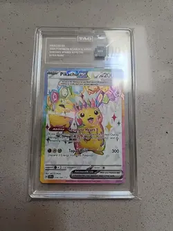 Pokemon TCG: Pikachu EX Ultra Rare 219/191 - Surging Sparks - TAG GEM MINT 10 - Image 3