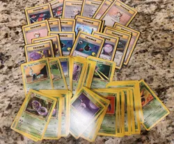 120 Pokemon Lot- Trainer/Energy, Base Set Base Set 2 Fossil Gymhero Team Rocket - Image 1