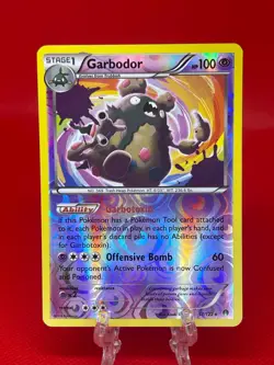 Pokemon TCG Garbodor 57/122 X&Y BREAKPoint Reverse Holo Rare English 2016 NM/LP - Image 1