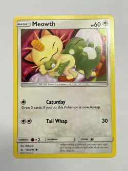 Meowth 147/214 Unbroken Bonds non-holo ~ Shibuzoh Art ~ Pokemon TCG - Image 1