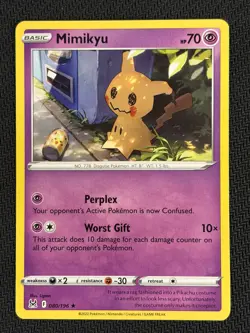 Mimikyu 080/196 & Pikachu Lost Origin non-holo Cameo Gallery ~ Pokemon TCG - Image 1