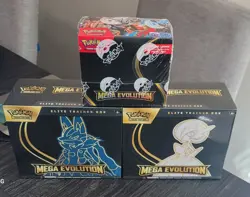 Pokemon Mega Evolution Lot of 2 ETBs AND Enhanced Booster Box SEALED - Image 1