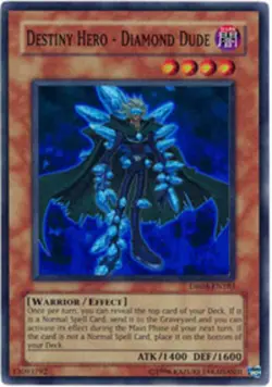 Destiny Hero - Diamond Dude - DR04-EN183 - Super Rare - Unlimited Edition LP Yug - Image 1