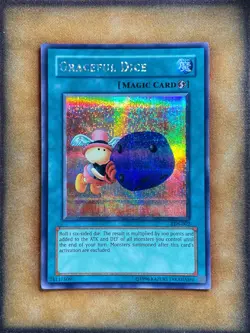 Yugioh Graceful Dice EDS-002 Parallel Secret Rare NM - Image 1