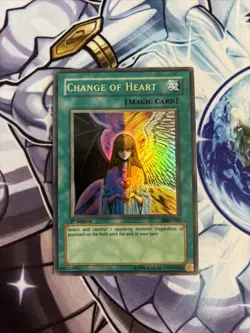 Yu-Gi-Oh! Change of Heart Metal Raiders MRD-060 1st Edition Ultra Rare LP (GO) - Image 1