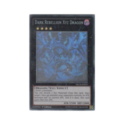 Dark Rebellion Xyz Dragon Yu-Gi-Oh! NECH-EN053 1st Ghost Rare - Image 1