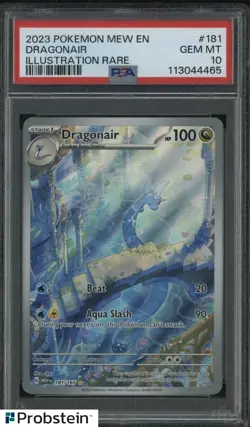 2023 Pokemon Mew EN Illustation Rare #181 Dragonair PSA 10 GEM MINT - Image 1