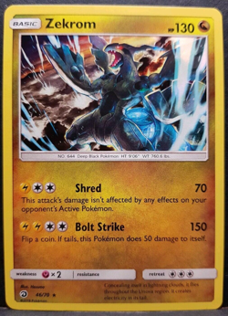 Zekrom 46/70 Dragon Majesty Holo Pokemon Pokemon Card English Near Mint - Image 1