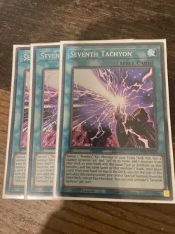 MZTM-EN016 Seventh Tachyon : Secret Rare 1st Edition Mint YuGiOh Card - Image 1