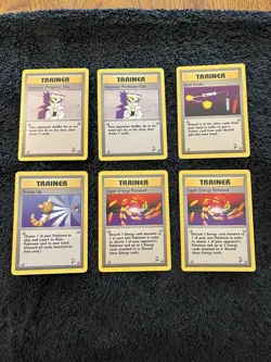 Base Set 2 Pokemon Cards Lot - Trainers - Rares - 6 Cards Total - Image 1