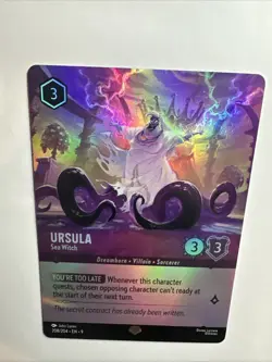 Ursula - Sea Witch (Epic) 208/204 Fabled Holo Disney Lorcana Card NM - Image 3