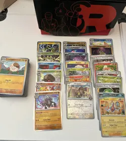 Pokemon Destined Rivals ETB - opened- all cards, accessories, hits & promo inc - Image 2