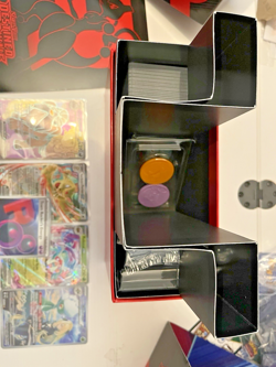 Pokemon Destined Rivals ETB - opened- all cards, accessories, hits & promo inc - Image 3