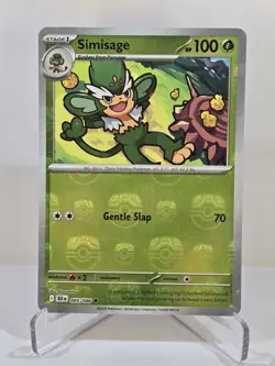 Pokemon TCG Simisage Master Ball Pattern 005/086 Black Bolt Holo Card - Image 1