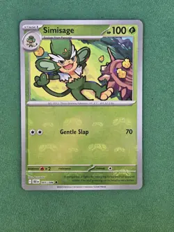 Pokemon TCG Simisage Master Ball Pattern 005/086 Black Bolt Holo Card - Image 2