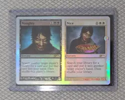 MTG HOLIDAY FOIL PROMO CARD 2012- NAUGHTY & NICE- NEVER PLAYED - Image 2