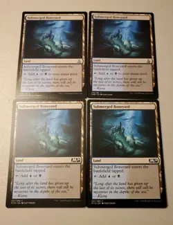 Mtg 4x Submerged Boneyard Various Sets Moderate Play - Image 1
