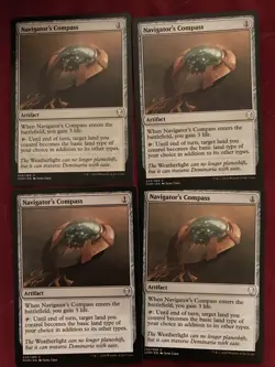 Navigator’s Compass X4 Dominaria Moderate Play MTG - Image 1
