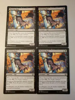 Mtg 4x Thriving Rats Moderate Play - Image 1