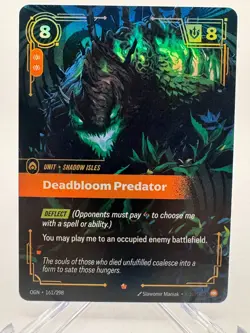 Deadbloom Predator OGN 161/298 Epic Riftbound League of Legends A - Image 1