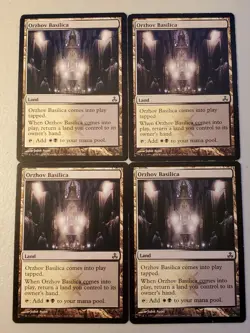 MTG 4x Orzhov Basilica 161/165 Moderate Play - Image 1