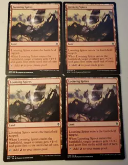 Mtg 4x Looming Spires BFZ 238/274 Moderate Play - Image 1