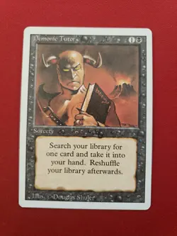 Demonic Tutor Revised MtG #105 - Image 1