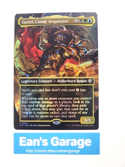 MTG Gonti, Canny Acquisitor 0001 OTC Outlaws of Thunder Mythic Rare Ext art - MN - Image 1
